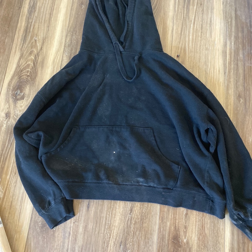 A black reflex hoodie